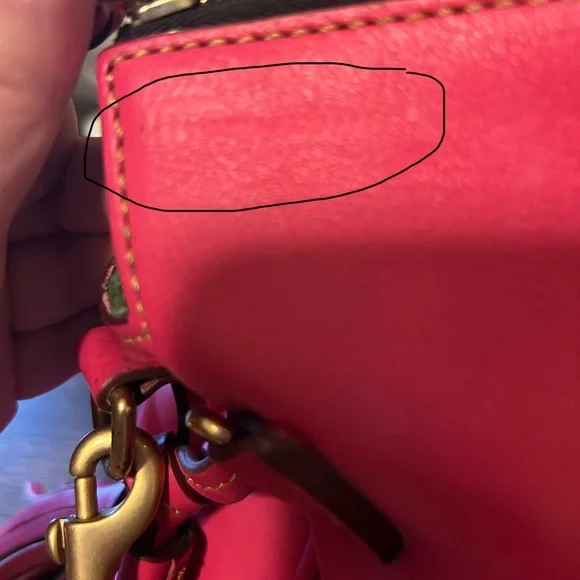 Dooney & Bourke Fuchsia Pink Florentine Satchel - Picture 14 of 16